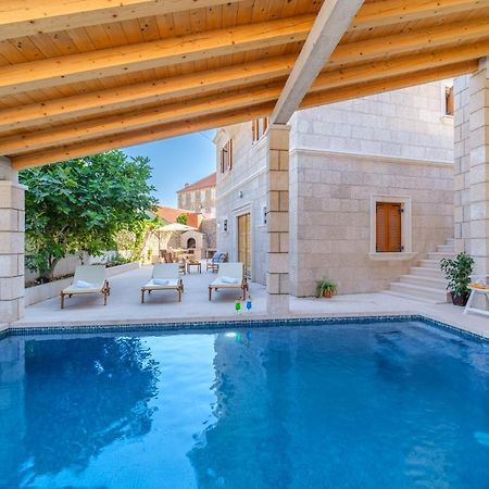 Luxury Stone Villa Nevija 2022 Private Villa Milna  Exterior foto