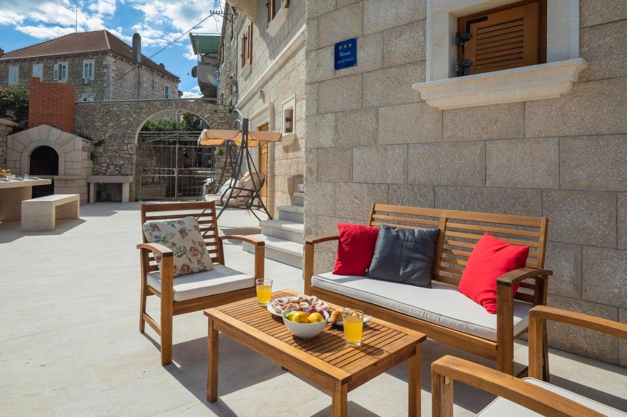 Luxury Stone Villa Nevija 2022 Private Villa Milna  Exterior foto