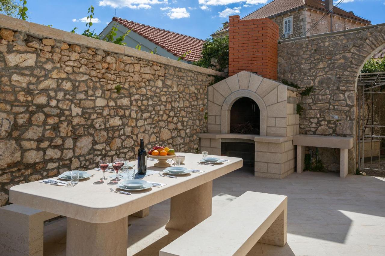 Luxury Stone Villa Nevija 2022 Private Villa Milna  Exterior foto