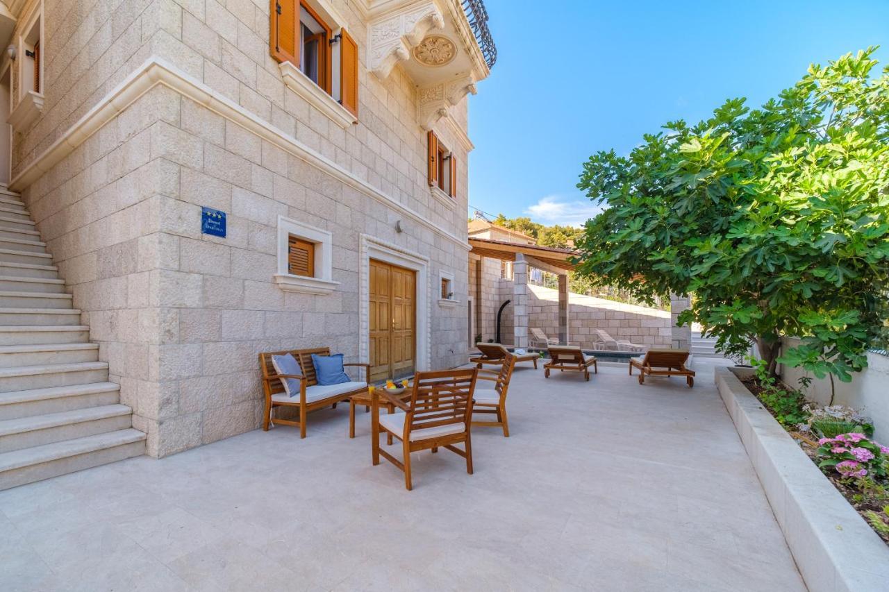 Luxury Stone Villa Nevija 2022 Private Villa Milna  Exterior foto