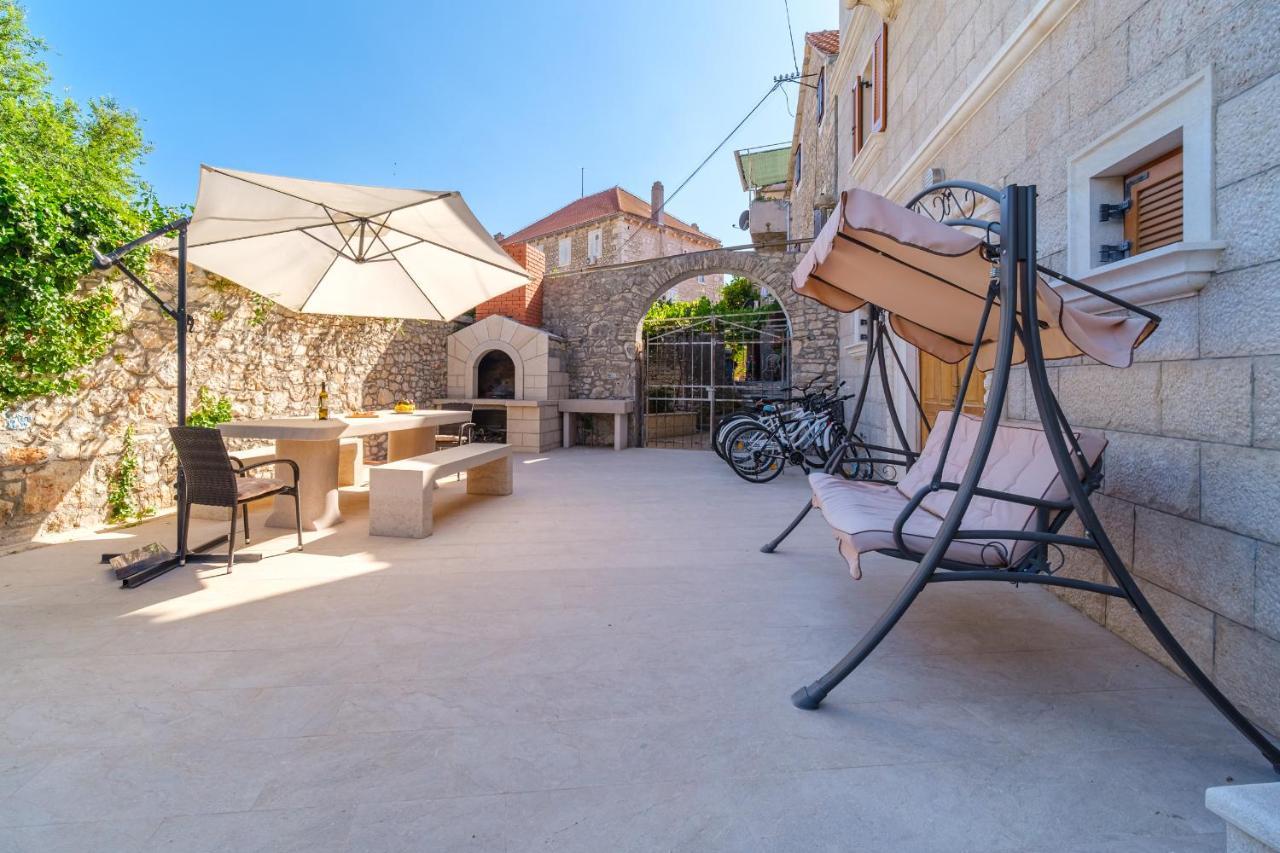 Luxury Stone Villa Nevija 2022 Private Villa Milna  Exterior foto